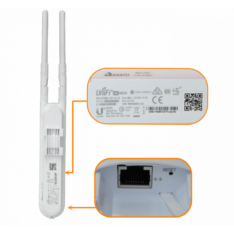 Ubiquiti UAP AC Mesh 5-pack — UAP-AC-M-5