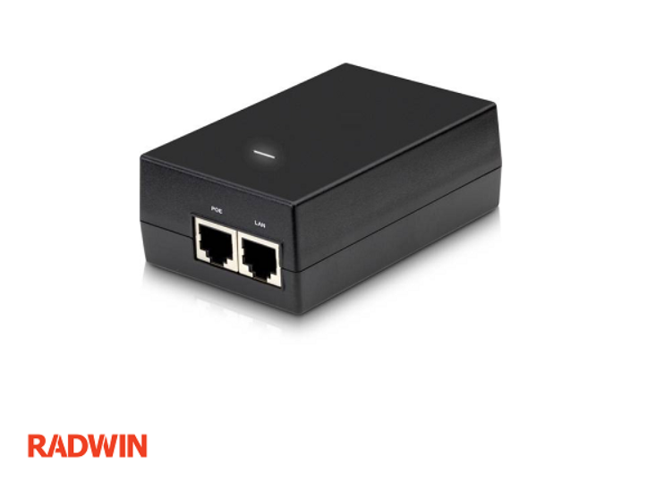 RADWIN RW-9921-0022 – Inyector PoE Gigabit AC para Interiores (Fuente de Alimentación para Radios RADWIN)